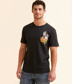 Graphic T-Shirts | Ripple Junction® Hooters Two Hand T-Shirt Black