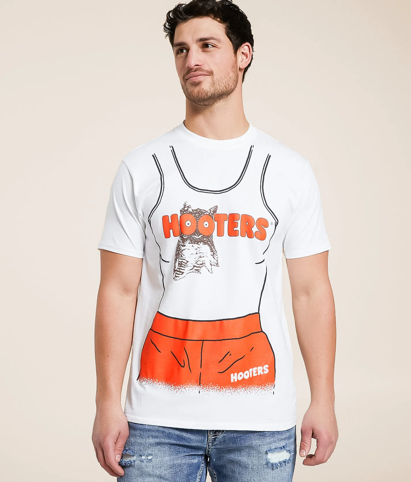 Graphic T-Shirts | Ripple Junction® Hooters® Uniform T-Shirt White