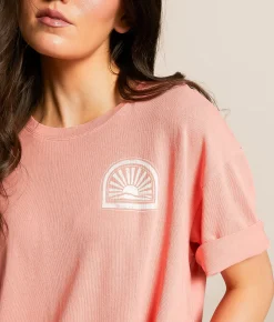 Z Supply Horizon Social T-Shirt Sunset Glow