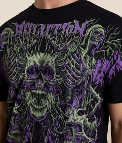 Graphic T-Shirts | Affliction Horror Swarm T-Shirt Black