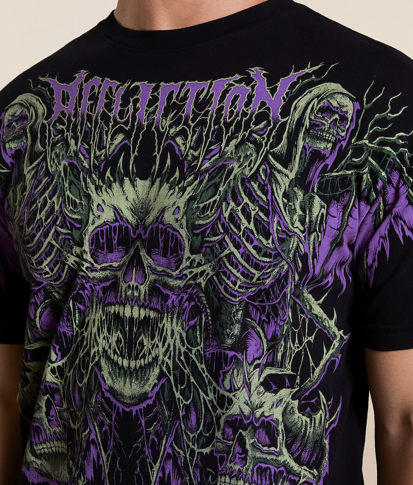 Graphic T-Shirts | Affliction Horror Swarm T-Shirt Black