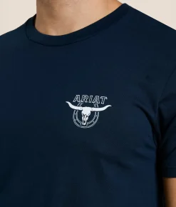 Tops|Graphic T-Shirts | Ariat Horseshoe Bounty T-Shirt New Navy