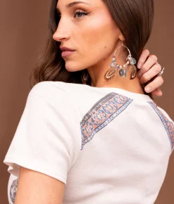 Tops | Sterling & Stitch Horseshoe Hanky T-Shirt White