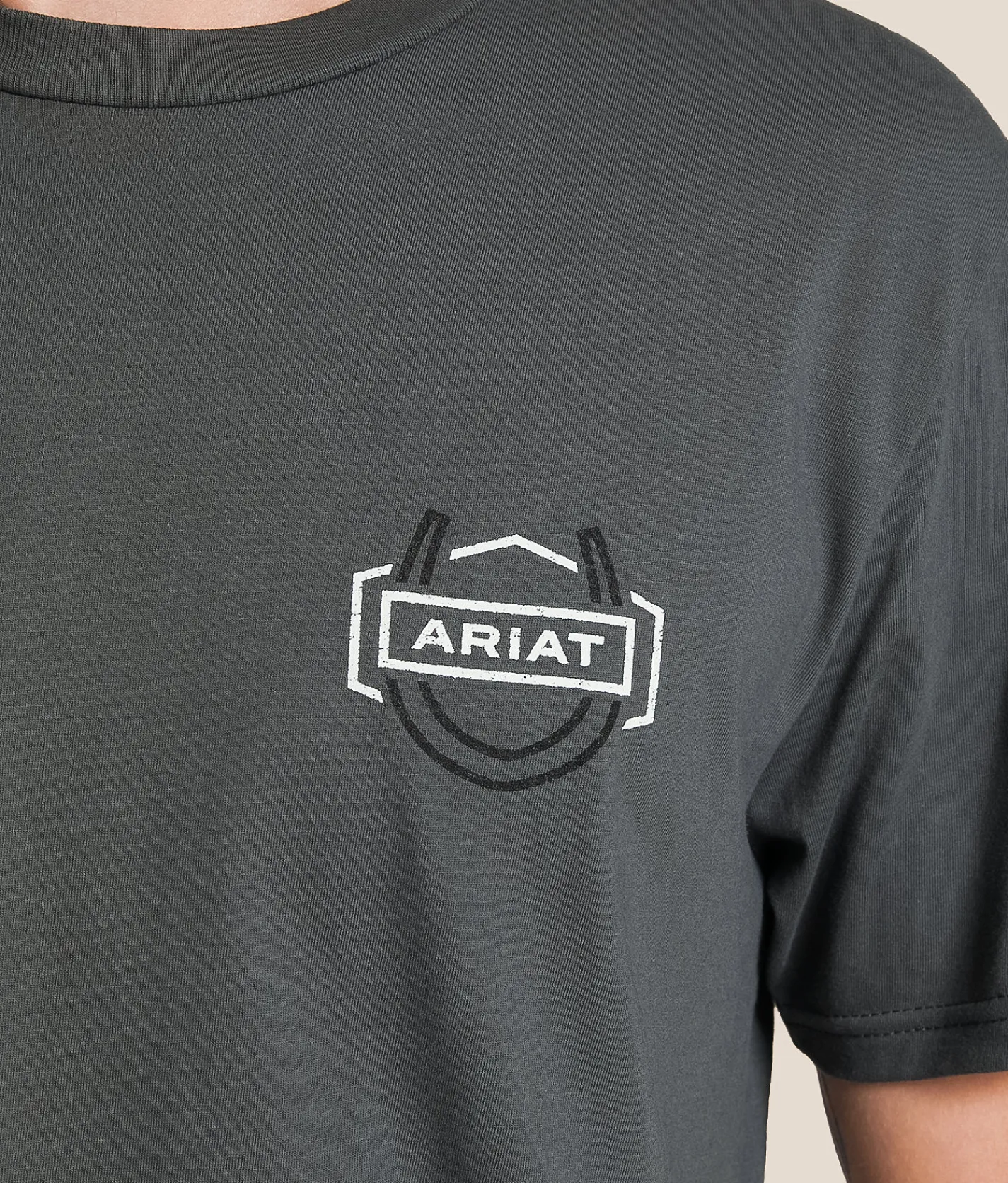 Ariat Horseshoe Locks T-Shirt Dark Shadow