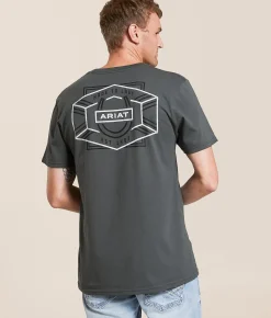 Ariat Horseshoe Locks T-Shirt Dark Shadow
