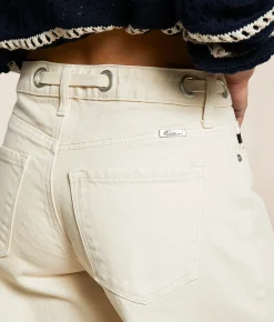 Jeans|Bottoms | KanCan Signature Horseshoe Stretch Jean Ivory