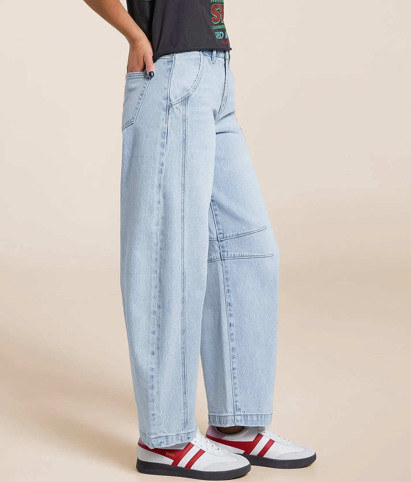Flying Monkey Horseshoe Stretch Jean Ethereal Light