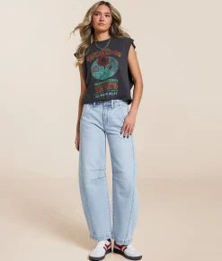 Flying Monkey Horseshoe Stretch Jean Ethereal Light