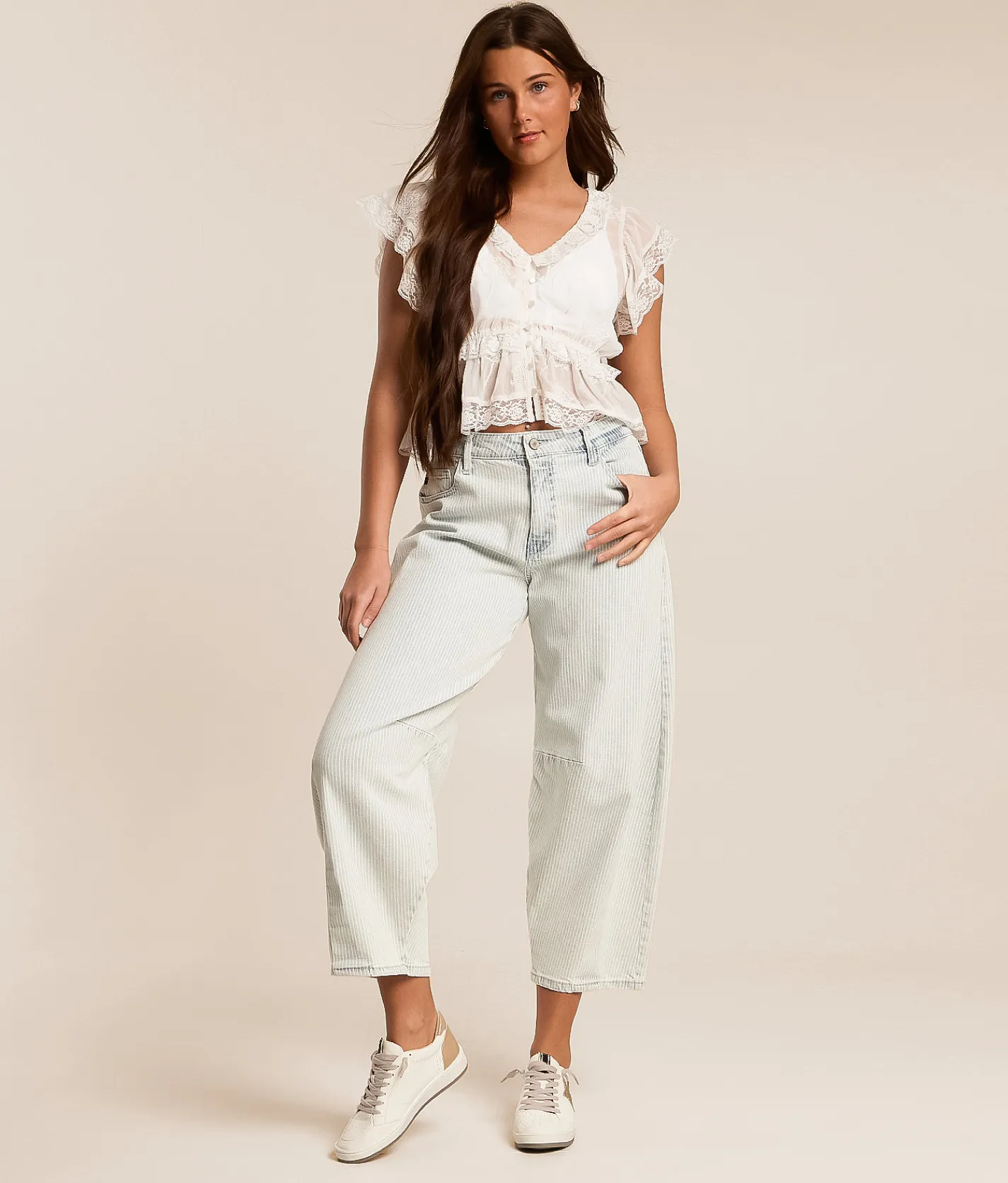 Jeans | KanCan Signature Horseshoe Striped Stretch Jean Judith
