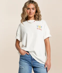 Billabong Hot Haze Oversized T-Shirt Salt Crystal Discount
