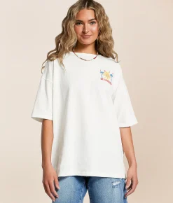 Billabong Hot Haze Oversized T-Shirt Salt Crystal Discount
