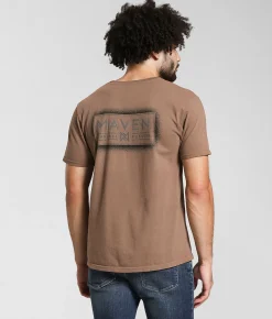 Maven Co-op Hovering Badge T-Shirt Deep Taupe Clearance
