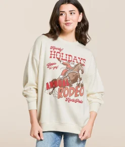 Tops | Modish Rebel Howdy Holidays Pullover Cream
