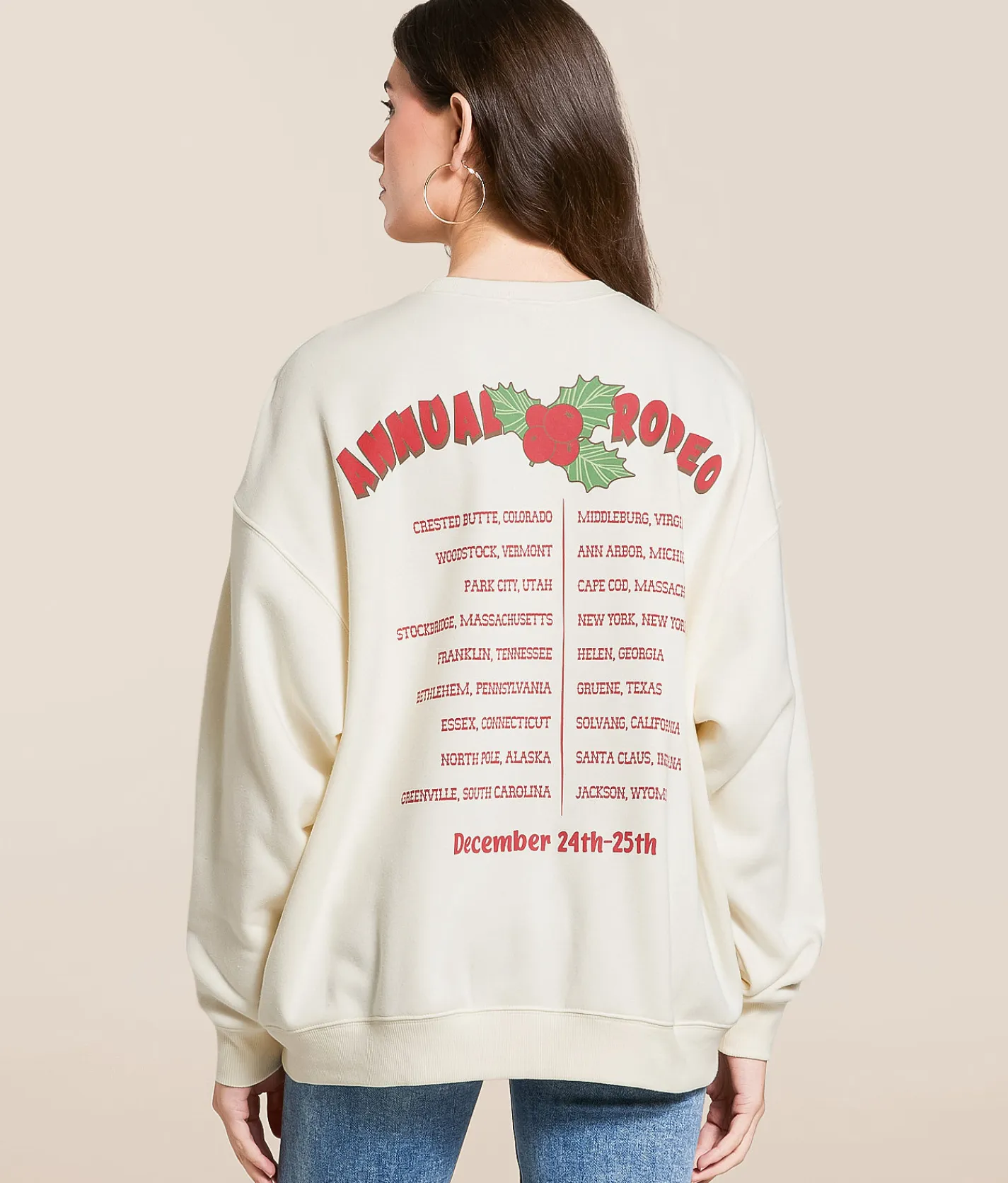 Tops | Modish Rebel Howdy Holidays Pullover Cream