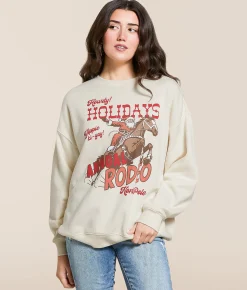 Tops | Modish Rebel Howdy Holidays Pullover Cream