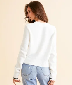 Z Supply Howdy Milan Sweater Sea Salt Hot
