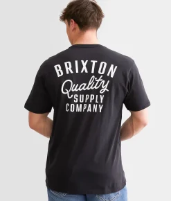 Graphic T-Shirts | Brixton Hubal T-Shirt Laurel Wreath