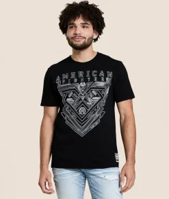 Tops|Graphic T-Shirts | American Fighter Hubbell T-Shirt Black