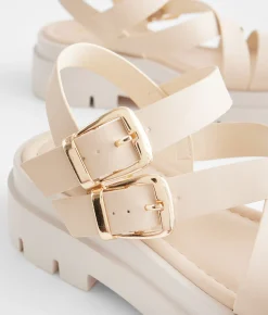 Shoes | Soda Huddles Flatform Sandal Beige Petal