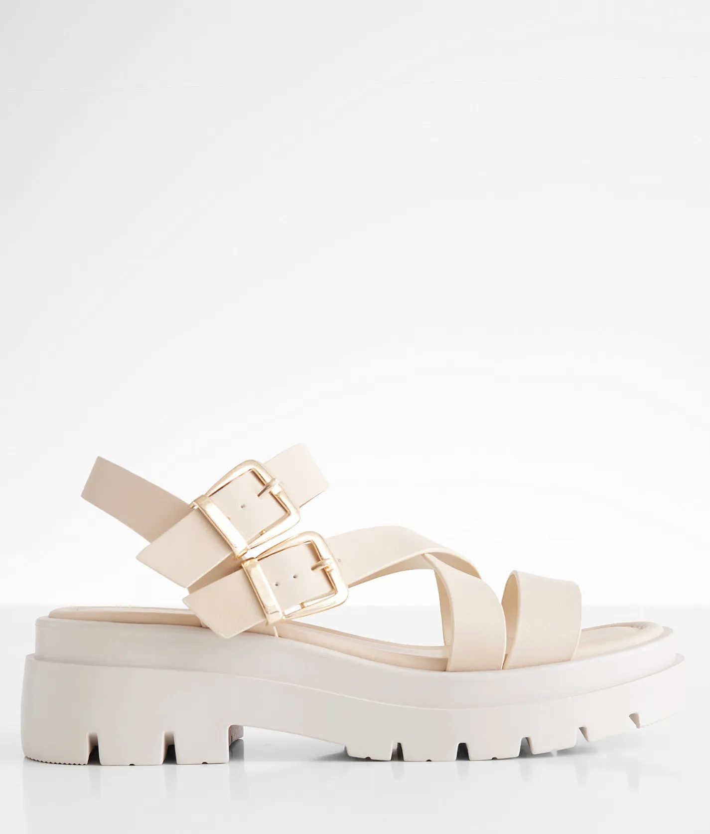 Shoes | Soda Huddles Flatform Sandal Beige Petal