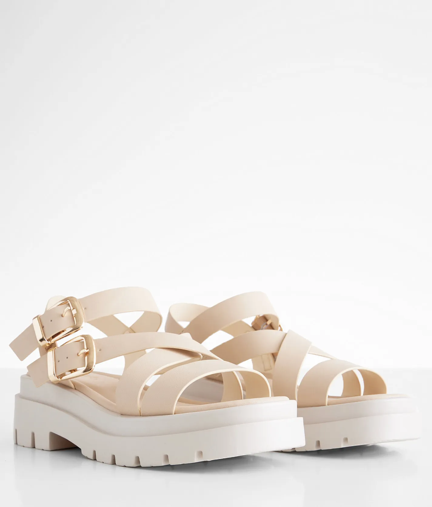 Shoes | Soda Huddles Flatform Sandal Beige Petal