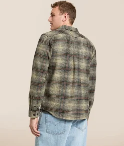RVCA Hughes Flannel Shirt Pirate Black Discount