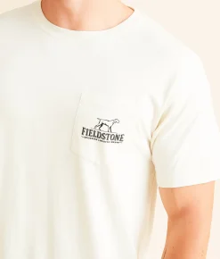 Fieldstone Hunting Preserve Pheasant T-Shirt Ivory Sale