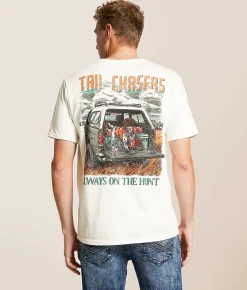 Tail Chasers Club Hunt T-Shirt Antique White Online