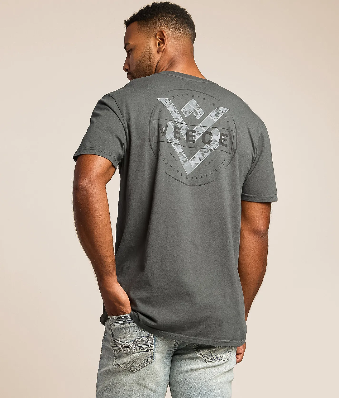 Tops|Graphic T-Shirts | Veece Hurricane T-Shirt Gunmetal