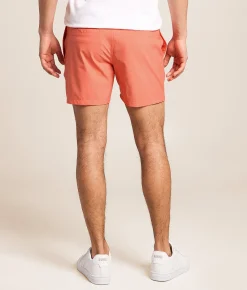 Bottoms|Shorts | Departwest Hybrid Stretch Short Georgia Peach