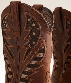 Shoes | Ariat Hybrid VentTEK Leather Cowboy Boot Distressed Brown American