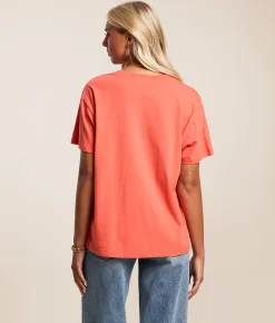 Tops | Modish Rebel I'm A Spitfire Oversized T-Shirt Red Orange