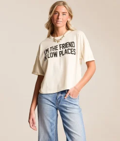 Tops | Cactus & Pearl I'm The Friend In Low Places T-Shirt Natural