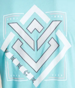 Tops|Graphic T-Shirts | Veece Icon Fade T-Shirt Sky Blue Mocktwist