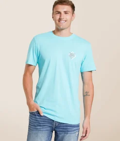Tops|Graphic T-Shirts | Veece Icon Fade T-Shirt Sky Blue Mocktwist