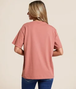 Hooey Icon T-Shirt Light Mahogany Discount