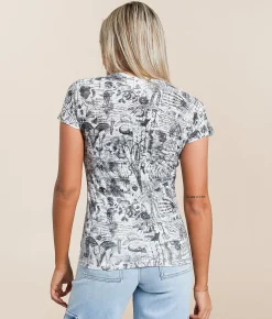 Affliction Iggy Punk T-Shirt White Burnout Best