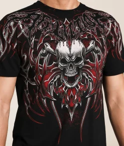 Affliction Immortal Empire T-Shirt Black New