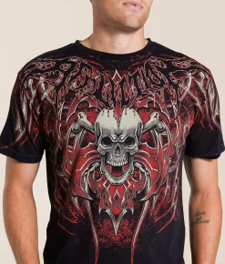 Affliction Immortal Empire T-Shirt Black Lava Wash Hot