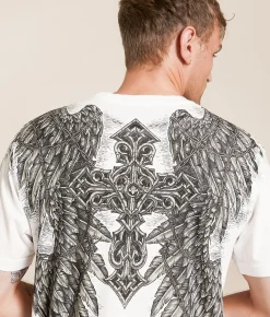 Tops|Graphic T-Shirts | Affliction Immortal Scream T-Shirt White