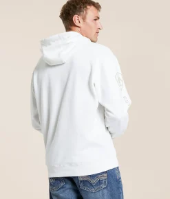 Ariat Imprint Hooded Sweatshirt Antique White Discount
