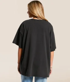 Tops | Gameday SOCIAL® Indiana Hoosiers Oversized T-Shirt Black