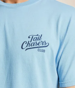 Tops|Graphic T-Shirts | Tail Chasers Club In Dog Beers T-Shirt Air Blue