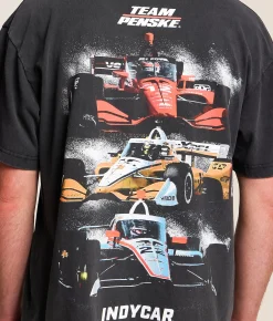 PHILCOS Indy 500 Team Penske T-Shirt Black Vintage Clearance