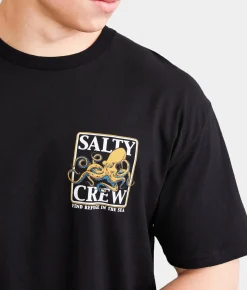 Graphic T-Shirts | Salty Crew Ink Slinger T-Shirt Blue Fog