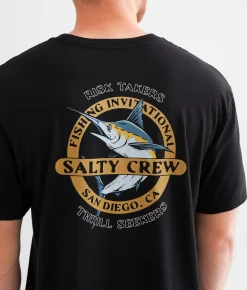 Salty Crew Interclub T-Shirt Black New