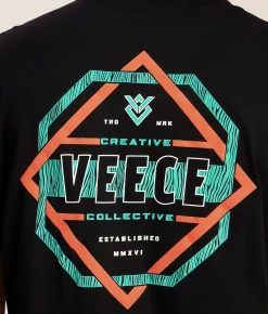 Tops|Graphic T-Shirts | Veece Intertwind T-Shirt Black
