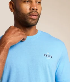 Veece Intertwined T-Shirt Blue White Heather