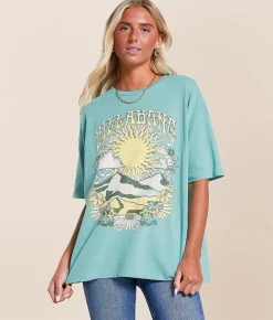 Billabong In The Balance Overized T-Shirt Misty Blue Discount