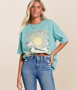 Billabong In The Balance Overized T-Shirt Misty Blue Discount